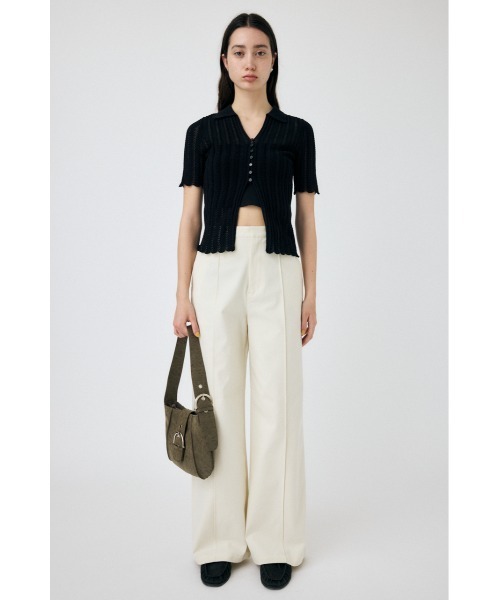 MOUSSY（マウジー）の「COTTON KNIT OPENWORK カーディガン（カーディガン/ボレロ・レディース・ブラック/オフホワイト/オレンジ系その他・FREE）」の7枚目の写真