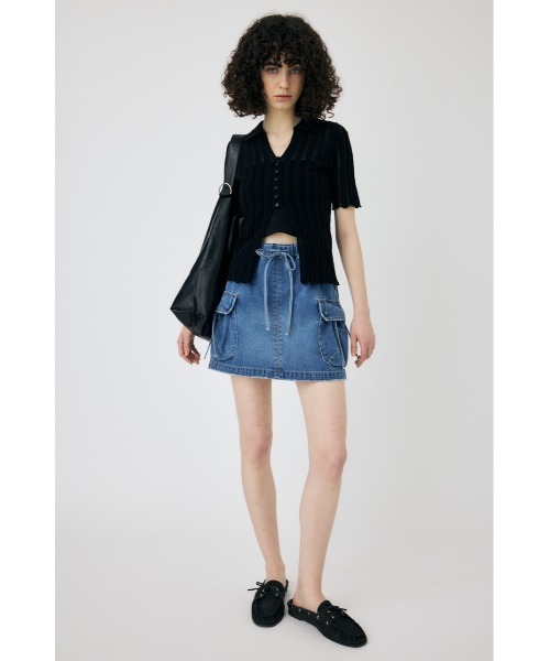 MOUSSY（マウジー）の「COTTON KNIT OPENWORK カーディガン（カーディガン/ボレロ・レディース・ブラック/オフホワイト/オレンジ系その他・FREE）」の11枚目の写真