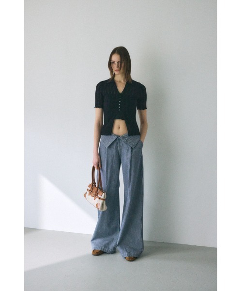 MOUSSY（マウジー）の「COTTON KNIT OPENWORK カーディガン（カーディガン/ボレロ・レディース・ブラック/オフホワイト/オレンジ系その他・FREE）」の13枚目の写真