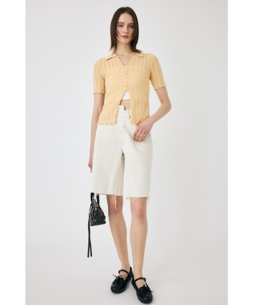 MOUSSY（マウジー）の「COTTON KNIT OPENWORK カーディガン（カーディガン/ボレロ・レディース・ブラック/オフホワイト/オレンジ系その他・FREE）」の15枚目の写真