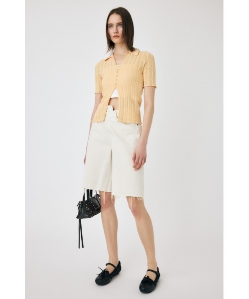 MOUSSY（マウジー）の「COTTON KNIT OPENWORK カーディガン（カーディガン/ボレロ・レディース・ブラック/オフホワイト/オレンジ系その他・FREE）」の16枚目の写真