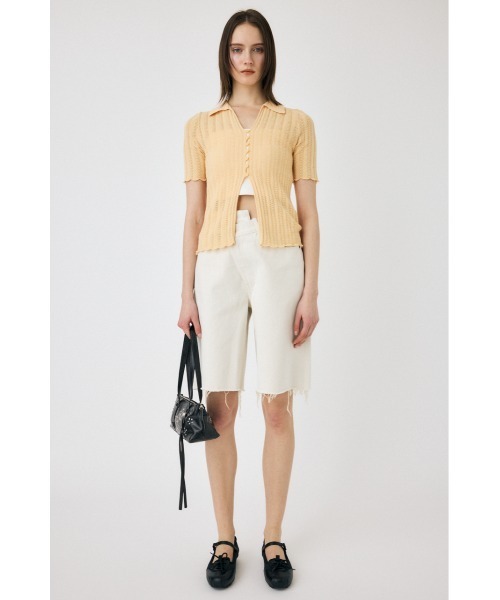 MOUSSY（マウジー）の「COTTON KNIT OPENWORK カーディガン（カーディガン/ボレロ・レディース・ブラック/オフホワイト/オレンジ系その他・FREE）」の17枚目の写真