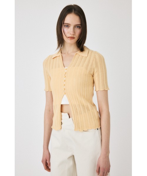 MOUSSY（マウジー）の「COTTON KNIT OPENWORK カーディガン（カーディガン/ボレロ・レディース・ブラック/オフホワイト/オレンジ系その他・FREE）」の18枚目の写真