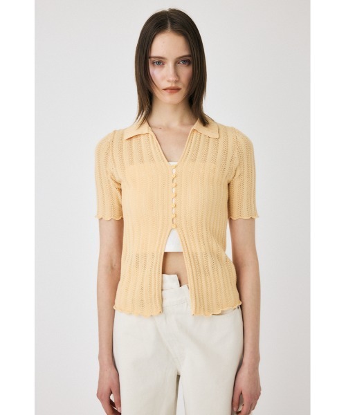 MOUSSY（マウジー）の「COTTON KNIT OPENWORK カーディガン（カーディガン/ボレロ・レディース・ブラック/オフホワイト/オレンジ系その他・FREE）」の19枚目の写真