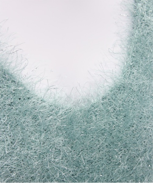 CLEAR BASIC（クリアベーシック）の「ラメシャギーニットベスト [着回し力抜群 レイヤード カジュアル 大人]≪SS新作≫（ニット/セーター・レディース・アイボリー/グリーン/ピンク・F）」の15枚目の写真