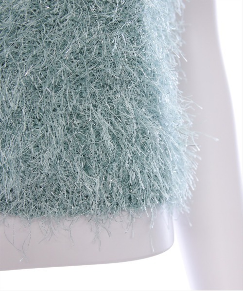 CLEAR BASIC（クリアベーシック）の「ラメシャギーニットベスト [着回し力抜群 レイヤード カジュアル 大人]≪SS新作≫（ニット/セーター・レディース・アイボリー/グリーン/ピンク・F）」の18枚目の写真