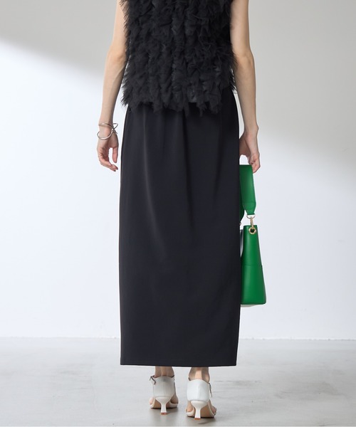 &. NOSTALGIA（アンドドットノスタルジア）の「【ZOZO限定】フロントタックペンシルロングスカート（スカート・レディース・ベージュ/チャコールグレー/ブラック・マルチサイズ）」の12枚目の写真