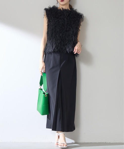 &. NOSTALGIA（アンドドットノスタルジア）の「【ZOZO限定】フロントタックペンシルロングスカート（スカート・レディース・ベージュ/チャコールグレー/ブラック・マルチサイズ）」の14枚目の写真