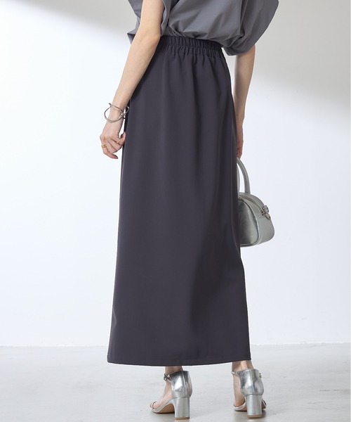 &. NOSTALGIA（アンドドットノスタルジア）の「【ZOZO限定】フロントタックペンシルロングスカート（スカート・レディース・ベージュ/チャコールグレー/ブラック・マルチサイズ）」の18枚目の写真