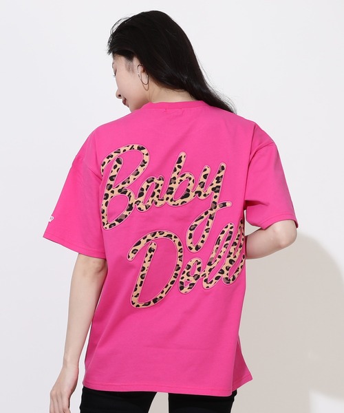 BABYDOLL(ベビードール)の「【綿100%】 親子お揃い ヒョウ柄ポケットTシャツ 0543A(Tシャツ/カットソー・メンズ・ブラック/ピンク系その他7/ホワイト・S/M/L/XL)」の3枚目の写真