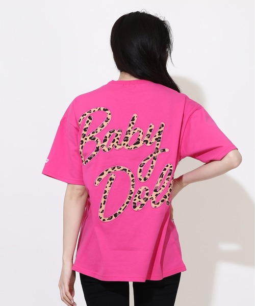 BABYDOLL(ベビードール)の「【綿100%】 親子お揃い ヒョウ柄ポケットTシャツ 0543A(Tシャツ/カットソー・メンズ・ブラック/ピンク系その他7/ホワイト・S/M/L/XL)」の11枚目の写真