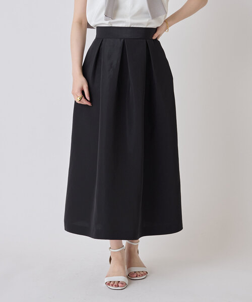 LIVETART（リヴェタート）の「グロッシーグログランスカート（スカート・レディース・ブラック・FREE）」の2枚目の写真