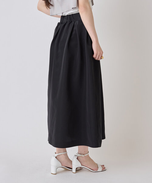 LIVETART（リヴェタート）の「グロッシーグログランスカート（スカート・レディース・ブラック・FREE）」の4枚目の写真