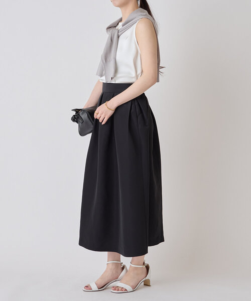 LIVETART（リヴェタート）の「グロッシーグログランスカート（スカート・レディース・ブラック・FREE）」の8枚目の写真