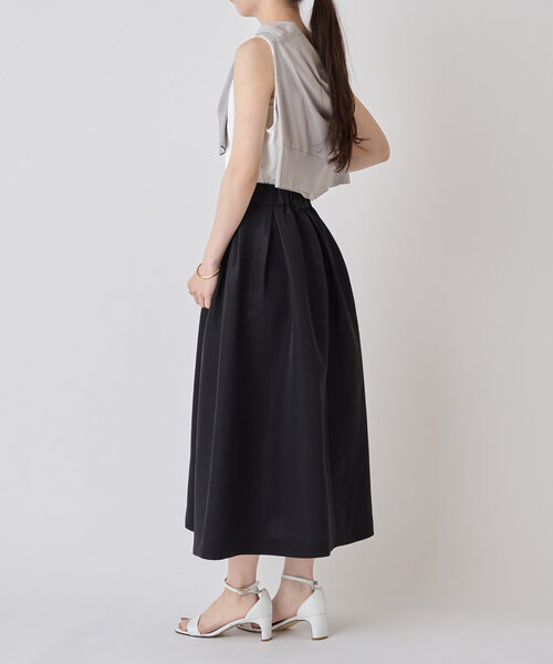 LIVETART（リヴェタート）の「グロッシーグログランスカート（スカート・レディース・ブラック・FREE）」の9枚目の写真