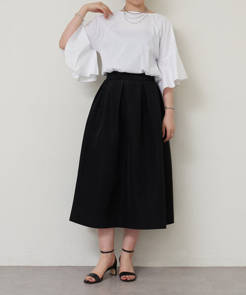 LIVETART（リヴェタート）の「グロッシーグログランスカート（スカート・レディース・ブラック・FREE）」の15枚目の写真