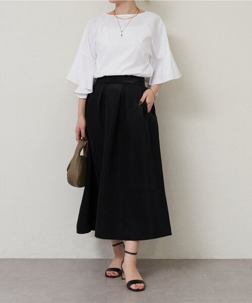 LIVETART（リヴェタート）の「グロッシーグログランスカート（スカート・レディース・ブラック・FREE）」の20枚目の写真