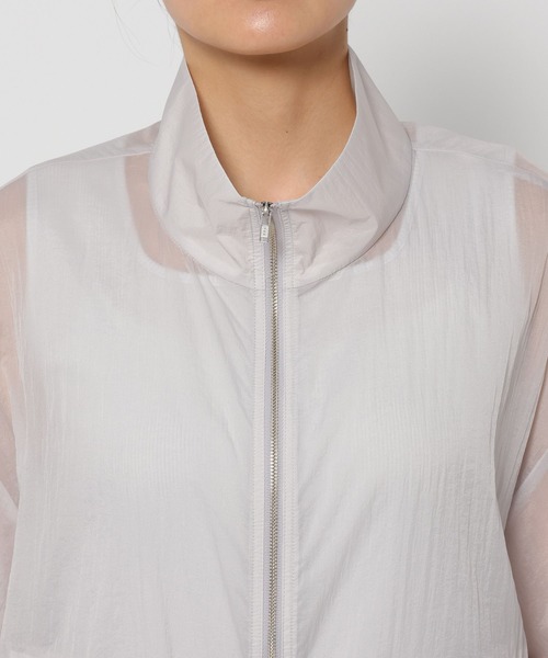 GLOBAL WORK（グローバルワーク）の「エアかるシアースタンドブルゾン/289976（ブルゾン・レディース・ライトグレー/アイボリー/スミクロ・SHORT/REGULAR）」の20枚目の写真