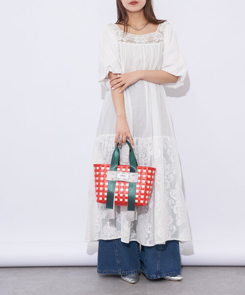 toricoCOMME des GARCONS バイカラーカゴバッグ　トート toricoCOMME des GARCONS バイカラーカゴバッグ トート