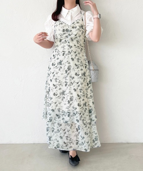 apres jour(アプレジュール)の「花柄ティアードキャミワンピース(ワンピース・レディース・ブラウン系その他/ピンク系その他/ブラック系その他・フリー/X-LARGE)」の20枚目の写真