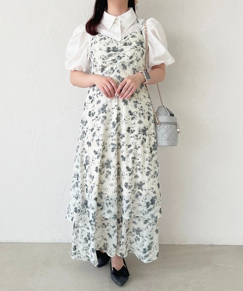 apres jour(アプレジュール)の「花柄ティアードキャミワンピース(ワンピース・レディース・ブラウン系その他/ピンク系その他/ブラック系その他・フリー/X-LARGE)」の21枚目の写真