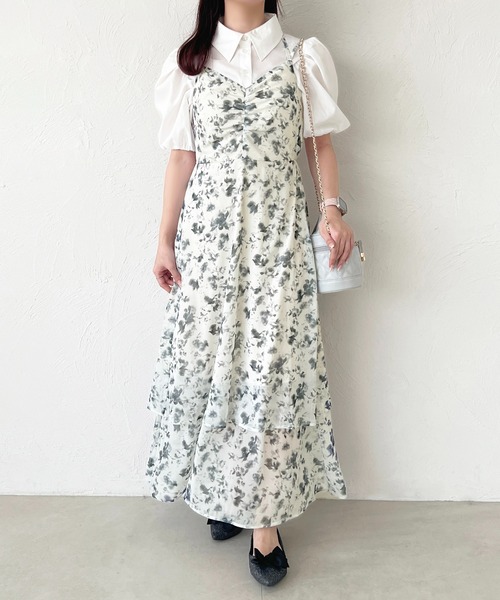 apres jour(アプレジュール)の「花柄ティアードキャミワンピース(ワンピース・レディース・ブラウン系その他/ピンク系その他/ブラック系その他・フリー/X-LARGE)」の22枚目の写真