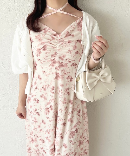 apres jour(アプレジュール)の「花柄ティアードキャミワンピース(ワンピース・レディース・ブラウン系その他/ピンク系その他/ブラック系その他・フリー/X-LARGE)」の4枚目の写真