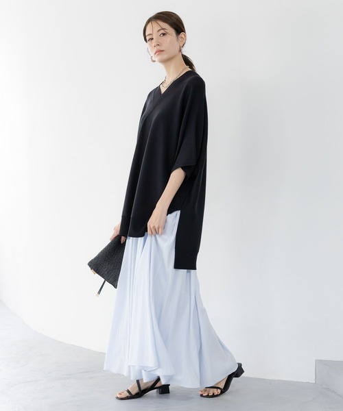 Elura（エルーラ）の「セミシアボリュームスカート＜低身長サイズあり＞/420603（スカート・レディース・オフホワイト/ライトブルー/ネイビー・FREE/FREE(S)）」の6枚目の写真