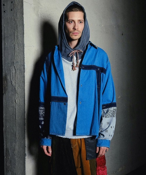 masterkey（マスターキー）の「mpa3803-MUTANT パーカー（パーカー・メンズ・グレー/ブラック・1/2）」の4枚目の写真