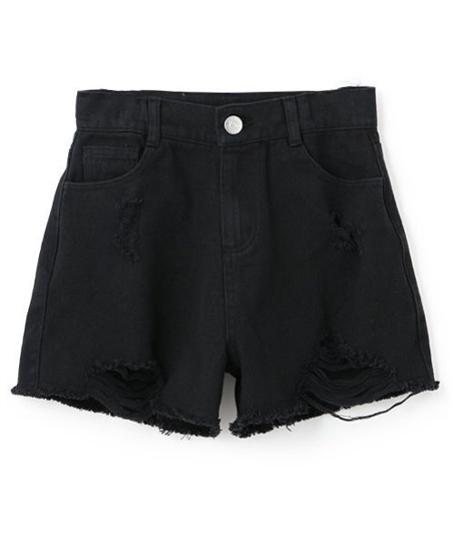 LOVETOXIC（ラブトキシック）の「【LTXC】ダメージデニムショートパンツ（デニムパンツ・キッズ・ネイビー/グレー/ライトブルー/ブラック・M:150cm/S:140cm/L:160cm）」の13枚目の写真