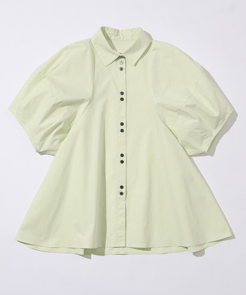 Firsthand（ファーストハンド）の「Firsthand/ファーストハンド 切替デザイン バルーンスリーブシャツ / 5分袖 ブラウス（シャツ/ブラウス・レディース・ストライプ/ホワイト/ブラック/ブラウン/ブルー/ミント・FREE/ﾌﾘ-）」の20枚目の写真