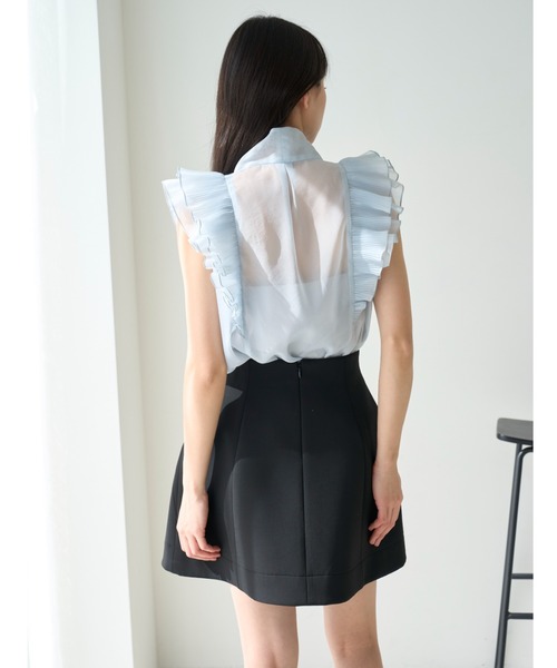 SNIDEL(スナイデル)の「【00サイズあり】構築スカショーパン(その他パンツ・レディース・グレー/その他/ブラック・0/1)」の17枚目の写真