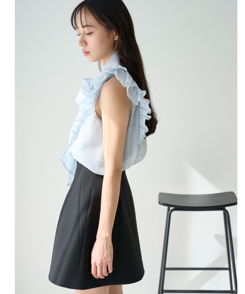 SNIDEL(スナイデル)の「【00サイズあり】構築スカショーパン(その他パンツ・レディース・グレー/その他/ブラック・0/1)」の16枚目の写真