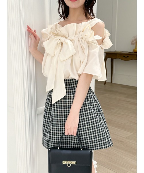 SNIDEL(スナイデル)の「【00サイズあり】構築スカショーパン(その他パンツ・レディース・グレー/その他/ブラック・0/1)」の9枚目の写真