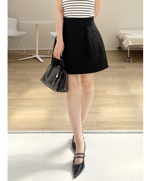 SNIDEL(スナイデル)の「【00サイズあり】構築スカショーパン(その他パンツ・レディース・グレー/その他/ブラック・0/1)」の13枚目の写真