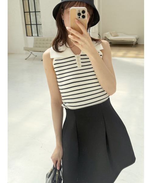 SNIDEL(スナイデル)の「【00サイズあり】構築スカショーパン(その他パンツ・レディース・グレー/その他/ブラック・0/1)」の11枚目の写真