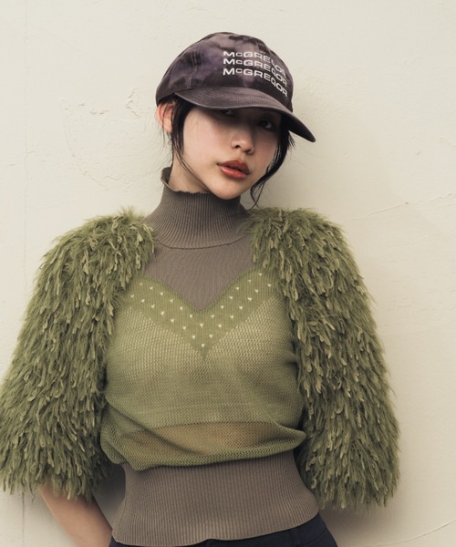 McGREGOR(マックレガー)の「McGREGOR Bleached Embroidery Cap(キャップ・レディース・ブルー系その他/ブラウン系その他・FREE)」の17枚目の写真