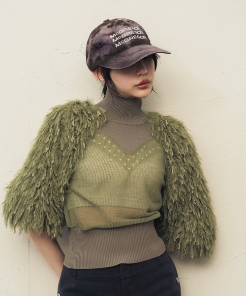 McGREGOR(マックレガー)の「McGREGOR Bleached Embroidery Cap(キャップ・レディース・ブルー系その他/ブラウン系その他・FREE)」の15枚目の写真