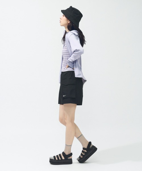 NIKE（ナイキ）の「ナイキ NIKE ナイキ  NSW ESSNTL WVN HR 5 カーゴ ショート（カーゴパンツ・レディース・ブラウン/ブラック/チョコ・S/M/L）」の13枚目の写真