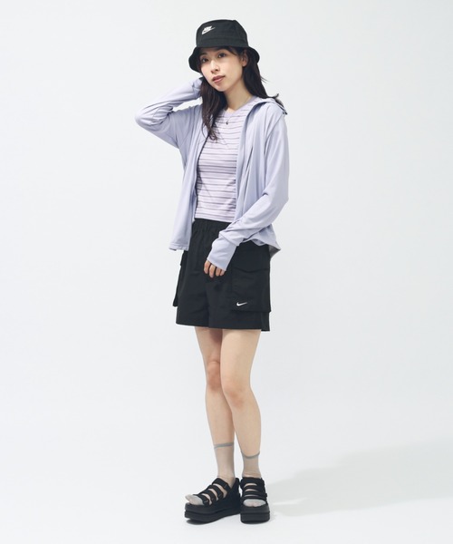 NIKE（ナイキ）の「ナイキ NIKE ナイキ  NSW ESSNTL WVN HR 5 カーゴ ショート（カーゴパンツ・レディース・ブラウン/ブラック/チョコ・S/M/L）」の12枚目の写真