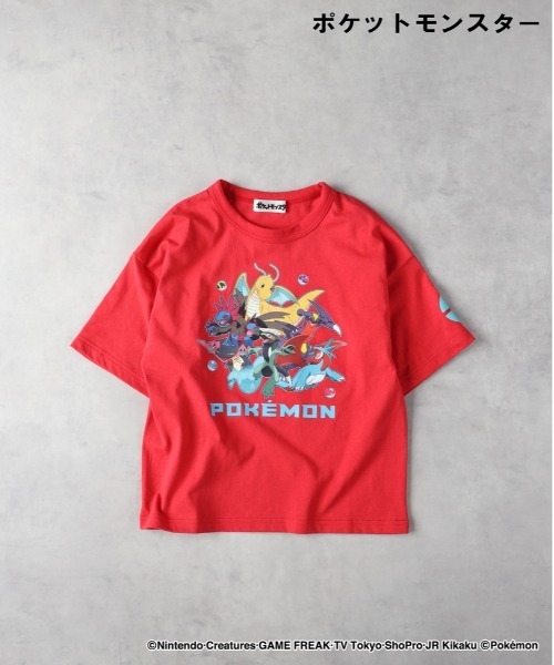 Right-on(ライトオン)の「pokemon(ポケモン)【キッズ】プリントTシャツ(Tシャツ/カットソー・キッズ・ホワイト/ピンク/ブラック/オフホワイト/レッド/ダークグレー/ライトグレー/ブルー・120/130/140/110)」の8枚目の写真