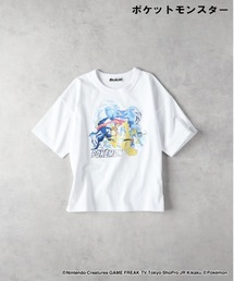 【POKEMON】プリントTシャツ (キッズ / 綿100% / 半袖 / 天竺 / 夏コーデ)