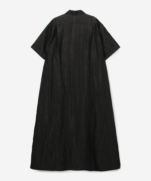 Bshop（ビショップ）の「eunoia | ポリエステル 半袖シャツワンピース WOMEN（シャツワンピース・レディース・ブラック・ONE）」の2枚目の写真