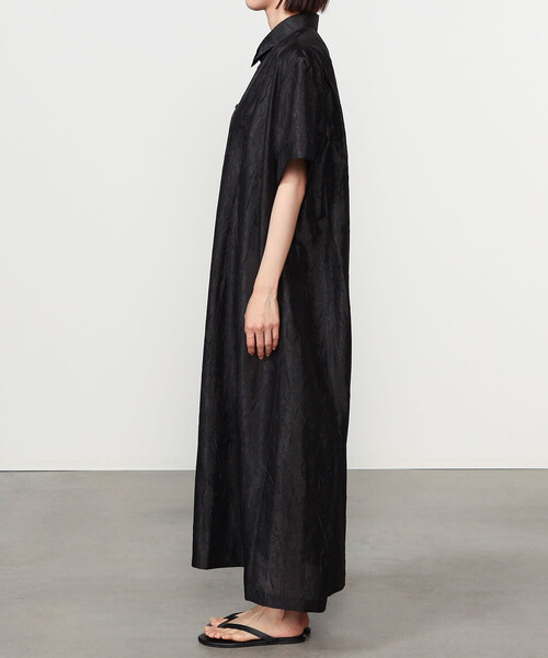 Bshop（ビショップ）の「eunoia | ポリエステル 半袖シャツワンピース WOMEN（シャツワンピース・レディース・ブラック・ONE）」の9枚目の写真