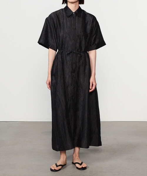 Bshop（ビショップ）の「eunoia | ポリエステル 半袖シャツワンピース WOMEN（シャツワンピース・レディース・ブラック・ONE）」の11枚目の写真