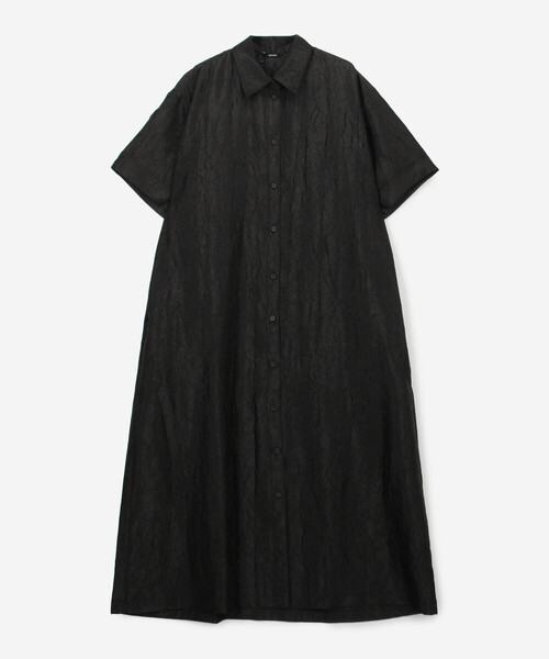 Bshop（ビショップ）の「eunoia | ポリエステル 半袖シャツワンピース WOMEN（シャツワンピース・レディース・ブラック・ONE）」の13枚目の写真