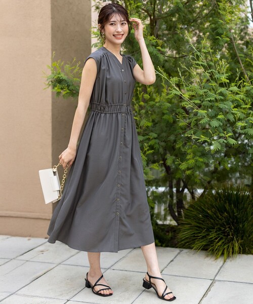 綾シャンタンウエストリボンワンピース 30%OFF】CHIGNON シニヨン 2way タンク ワンピース 5652-172kk