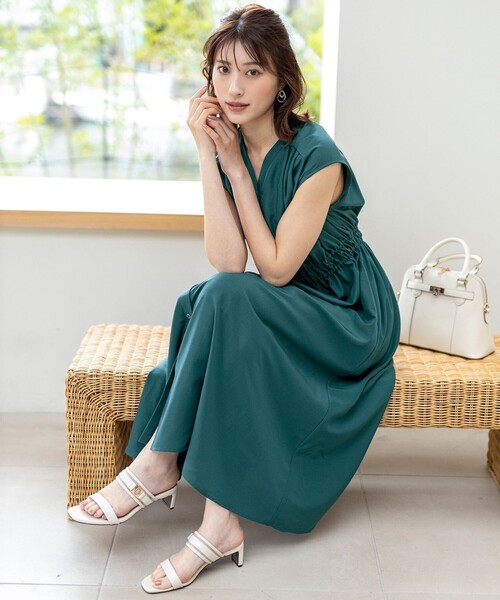 綾シャンタンウエストリボンワンピース 30%OFF】CHIGNON シニヨン 2way タンク ワンピース 5652-172kk
