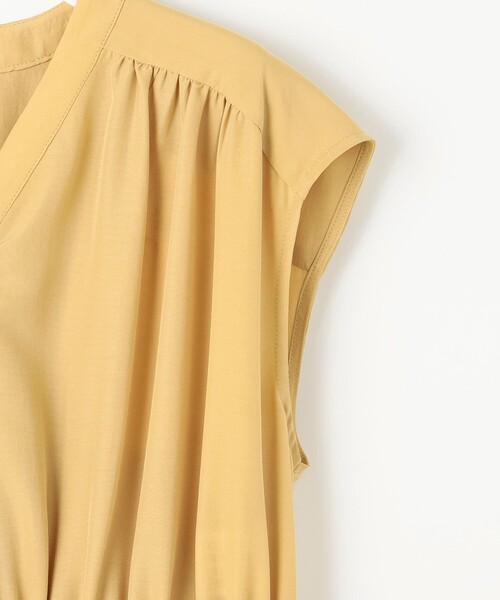 ANY SIS（エニィスィス）の「フロントボタンギャザー ワンピース（ワンピース・レディース・ダークグリーン系/グレー系/イエロー系・1/3/2）」の10枚目の写真