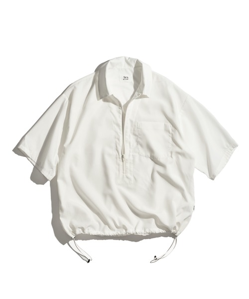 WETTEMPT（ウィテンプト）の「ZIP VAROUZE SHIRT / ジップヴァルーズシャツ（シャツ/ブラウス・メンズ・ブラック/オフホワイト/チャコールグレー・SMALL/MEDIUM/LARGE）」の4枚目の写真